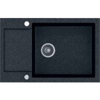 _RABAT %_|_wysyłka 24H*_ | Zlew KERNAU KGS H 6078 1B1D BLACK METALLIC (czarny metaliczny)