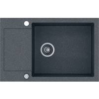 _RABAT %_|_wysyłka 24H*_ | Zlew KERNAU KGS H 6078 1B1D GRAPHITE (czarny z szarymi kropkami)