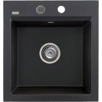 _RABAT %_|_wysyłka 24H*_ | Zlew KERNAU KGS M 45 1B BLACK METALLIC (czarny metaliczny)