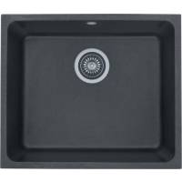 _RABAT %_|_wysyłka 24H*_ | Zlew KERNAU KGS U 60 1B BLACK METALLIC (czarny metaliczny)