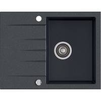 _RABAT %_|_wysyłka 24H*_ | Zlew KERNAU KGS V 4565A 1B1D BLACK METALLIC (czarny metaliczny)