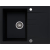_RABAT %_|_wysyłka 24H*_ | Zlew KERNAU KGS V 4565A 1B1D DEEP BLACK (czarny mat)