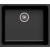 _RABAT %_|_wysyłka 24H*_ | Zlew KERNAU KGS U 60 1B DEEP BLACK (czarny mat)