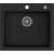 _RABAT %_|_wysyłka 24H*_ | Zlew KERNAU KGS H 60 1B DEEP BLACK (czarny mat)