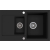 Zlew KERNAU KGS H 6080 1,5B1D DEEP BLACK (czarny mat)