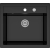 _RABAT %_|_wysyłka 24H*_ | Zlew KERNAU KGS I 60 1B Retro DEEP BLACK (czarny mat)