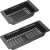 Wkładka/odsączarka z tworzywa KERNAU KPB 01 Matt Black regulowana | 320-460x185mm
