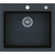 _RABAT %_|_wysyłka 24H*_ | Zlew KERNAU KGS H 60 1B BLACK METALLIC (czarny metaliczny)