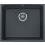 _RABAT %_|_wysyłka 24H*_ | Zlew KERNAU KGS U 60 1B BLACK METALLIC (czarny metaliczny)