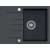 _RABAT %_|_wysyłka 24H*_ | Zlew KERNAU KGS V 4565A 1B1D BLACK METALLIC (czarny metaliczny)