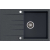 _RABAT %_|_wysyłka 24H*_ | Zlew KERNAU KGS V 45A 1B1D BLACK METALLIC (czarny metaliczny)
