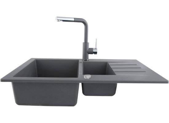 Zlew KERNAU KGS A 6079 1,5B1D GREY METALLIC (szary metaliczny) Zlew KERNAU KGS A 6079 1,5B1D GREY METALLIC (szary metaliczny)