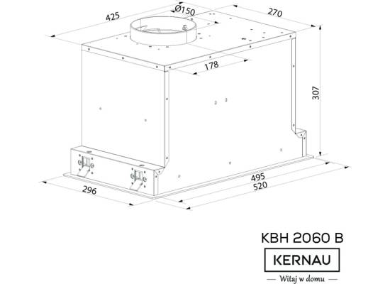 _RABAT %_|_wysyłka 24H*_ | Okap do zabudowy KERNAU KBH 2060 B GLASS | 481 m3/h | czarne szkło + panel LED biały _RABAT %_|_wysyłka 24H*_ | Okap do zabudowy KERNAU KBH 2060 B GLASS | 481 m3/h | czarne szkło + panel LED biały