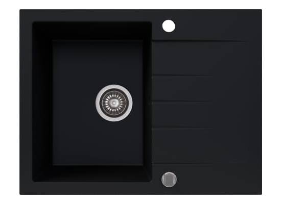 _RABAT %_|_wysyłka 24H*_ | Zlew KERNAU KGS V 4565A 1B1D DEEP BLACK (czarny mat) _RABAT %_|_wysyłka 24H*_ | Zlew KERNAU KGS V 4565A 1B1D DEEP BLACK (czarny mat)