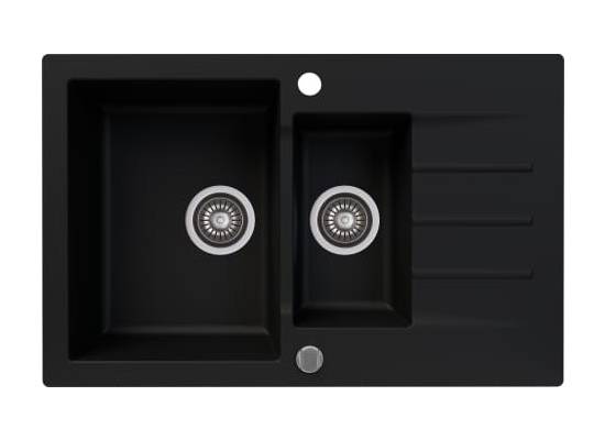 Zlew KERNAU KGS A 6079 1,5B1D DEEP BLACK (czarny mat) Zlew KERNAU KGS A 6079 1,5B1D DEEP BLACK (czarny mat)