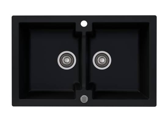 Zlew KERNAU KGS A 80 2B DEEP BLACK (czarny mat) Zlew KERNAU KGS A 80 2B DEEP BLACK (czarny mat)