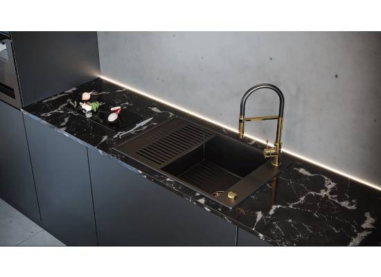 _RABAT %_|_wysyłka 24H*_ | Zlew KERNAU KGS D 6078 1B1D DEEP BLACK (czarny mat) + akcesoria _RABAT %_|_wysyłka 24H*_ | Zlew KERNAU KGS D 6078 1B1D DEEP BLACK (czarny mat) + akcesoria
