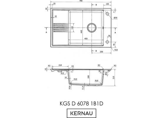 _RABAT %_|_wysyłka 24H*_ | Zlew KERNAU KGS D 6078 1B1D DEEP BLACK (czarny mat) + akcesoria _RABAT %_|_wysyłka 24H*_ | Zlew KERNAU KGS D 6078 1B1D DEEP BLACK (czarny mat) + akcesoria