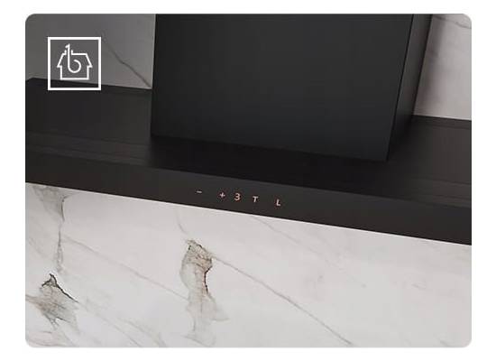 _RABAT %_|_wysyłka 24H*_ | Okap przyścienny KERNAU KCH 0991 B Kitchen Connect | 680 m3/h | czarne szkło + czarna stal _RABAT %_|_wysyłka 24H*_ | Okap przyścienny KERNAU KCH 0991 B Kitchen Connect | 680 m3/h | czarne szkło + czarna stal
