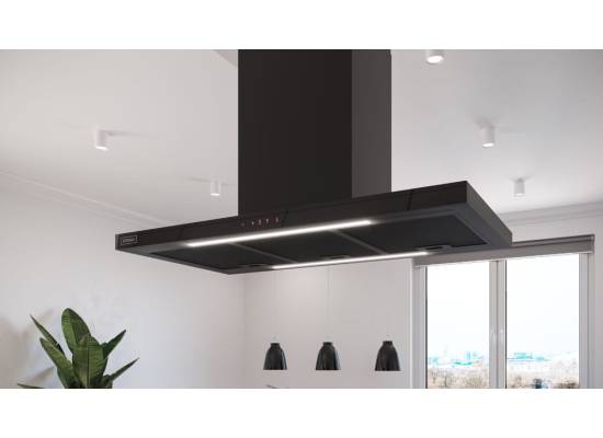 _RABAT %_|_wysyłka 24H*_ | Okap wyspowy KERNAU KCH 1090 ISLAND B Kitchen Connect | 760 m3/h | czarne szkło + czarna stal _RABAT %_|_wysyłka 24H*_ | Okap wyspowy KERNAU KCH 1090 ISLAND B Kitchen Connect | 760 m3/h | czarne szkło + czarna stal