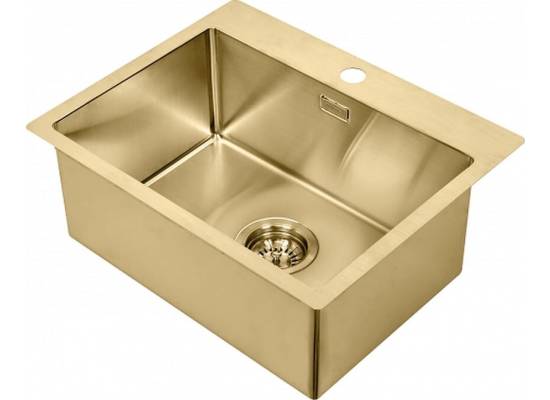 _RABAT %_|_wysyłka 24H*_ | Zlew KERNAU KSS V 62 1B SS stal GOLD (złoty) _RABAT %_|_wysyłka 24H*_ | Zlew KERNAU KSS V 62 1B SS stal GOLD (złoty)