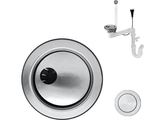 Syfon z korkiem automatycznym KERNAU KER-SS 1B PNEUMATIC IX (inox)