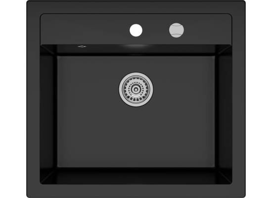 _RABAT %_|_wysyłka 24H*_ | Zlew KERNAU KGS I 60 1B Retro DEEP BLACK (czarny mat) _RABAT %_|_wysyłka 24H*_ | Zlew KERNAU KGS I 60 1B Retro DEEP BLACK (czarny mat)