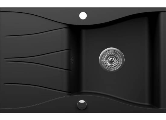 Zlew KERNAU KGS O 6078 1B1D DEEP BLACK (czarny mat) Zlew KERNAU KGS O 6078 1B1D DEEP BLACK (czarny mat)