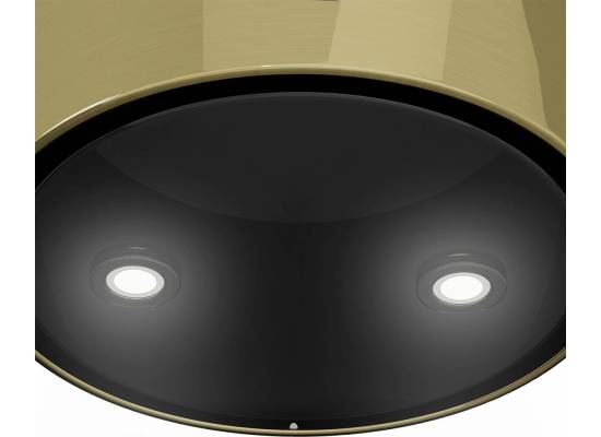 _RABAT %_|_wysyłka 24H*_ | Okap przyścienny KERNAU KCH 0440.1 Gold | 705 m3/h | złoty błyszczący