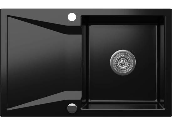 _RABAT %_|_wysyłka 24H*_ | Zlew KERNAU KGS J 5079 1B1D DEEP BLACK (czarny mat)