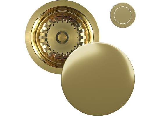 Syfon z korkiem automatycznym KERNAU KS-SS 1B Push-Push GOLD nano (złoty)