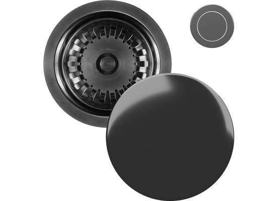 Syfon z korkiem automatycznym KERNAU KS-SS 1B Push-Push GUN METAL nano (grafitowy)