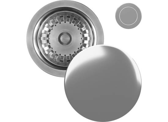 Syfon z korkiem automatycznym KERNAU KS-SS 1B Push-Push IX (inox)