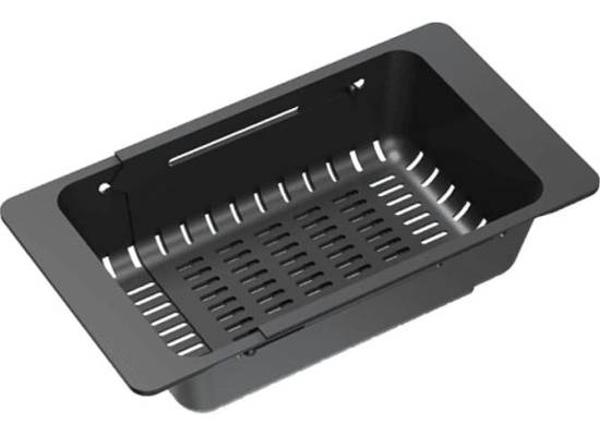 Wkładka/odsączarka z tworzywa KERNAU KPB 01 Matt Black regulowana | 320-460x185mm