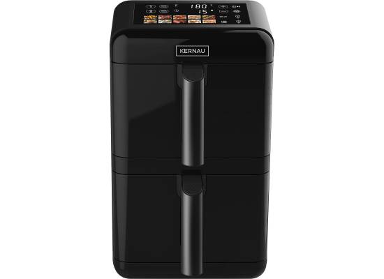 _WYSYŁKA 24H*_ | Frytkownica beztłuszczowa KERNAU AirFryer KSAF 1130 EB DUO | 2 x 5,8L | 3000W