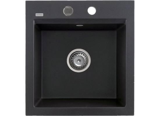 _RABAT %_|_wysyłka 24H*_ | Zlew KERNAU KGS M 45 1B BLACK METALLIC (czarny metaliczny) _RABAT %_|_wysyłka 24H*_ | Zlew KERNAU KGS M 45 1B BLACK METALLIC (czarny metaliczny)