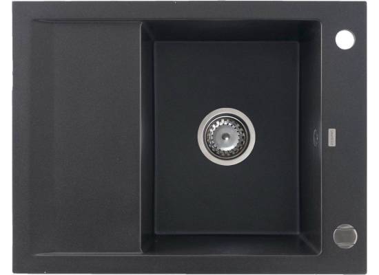 _RABAT %_|_wysyłka 24H*_ | Zlew KERNAU KGS M 4565 1B1D BLACK METALLIC (czarny metaliczny)