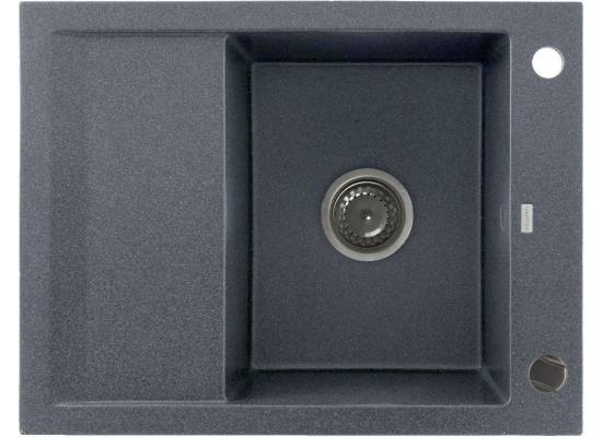 Zlew KERNAU KGS M 4565 1B1D GRAPHITE (czarny z szarymi kropkami)