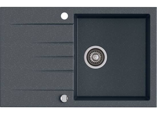 _RABAT %_|_wysyłka 24H*_ | Zlew KERNAU KGS V 45A 1B1D GRAPHITE (czarny z szarymi kropkami) _RABAT %_|_wysyłka 24H*_ | Zlew KERNAU KGS V 45A 1B1D GRAPHITE (czarny z szarymi kropkami)