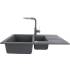Zlew KERNAU KGS A 6079 1,5B1D GREY METALLIC (szary metaliczny) Zlew KERNAU KGS A 6079 1,5B1D GREY METALLIC (szary metaliczny)