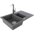 Zlew KERNAU KGS A 6079 1,5B1D GREY METALLIC (szary metaliczny) Zlew KERNAU KGS A 6079 1,5B1D GREY METALLIC (szary metaliczny)