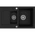 Zlew KERNAU KGS H 6080 1,5B1D DEEP BLACK (czarny mat) Zlew KERNAU KGS H 6080 1,5B1D DEEP BLACK (czarny mat)