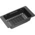 Wkładka/odsączarka z tworzywa KERNAU KPB 01 Matt Black regulowana | 320-460x185mm