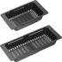 Wkładka/odsączarka z tworzywa KERNAU KPB 01 Matt Black regulowana | 320-460x185mm