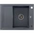Zlew KERNAU KGS M 4565 1B1D GRAPHITE (czarny z szarymi kropkami)