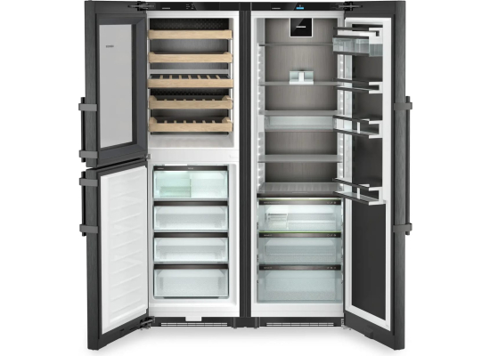 _kod RABAT 6%_|_10 lat GWARANCJI_ | Lodówka Side-by-Side LIEBHERR XRCbs 5295 Peak | BlackSteel | BioFresh | NoFrost | 185cm
