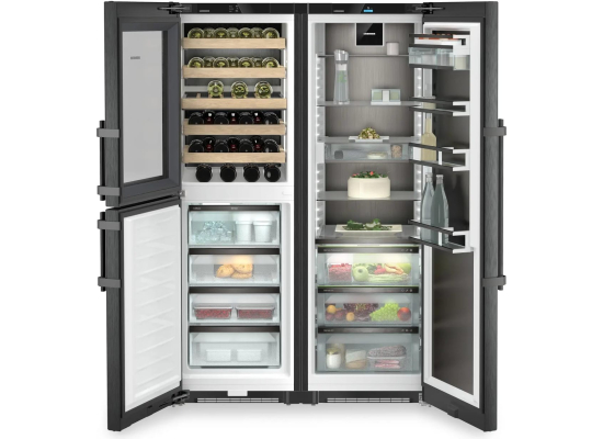 _kod RABAT 6%_|_10 lat GWARANCJI_ | Lodówka Side-by-Side LIEBHERR XRCbs 5295 Peak | BlackSteel | BioFresh | NoFrost | 185cm