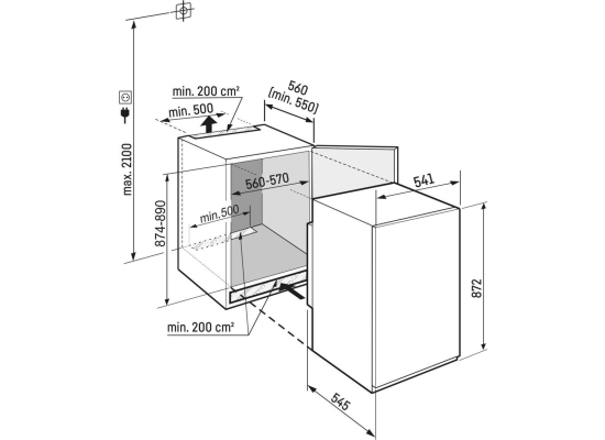 _kod RABAT 3%_|_10 lat GWARANCJI_ | Lodówka do zabudowy LIEBHERR IRSe 3901 Pure | EasyFresh | 88cm