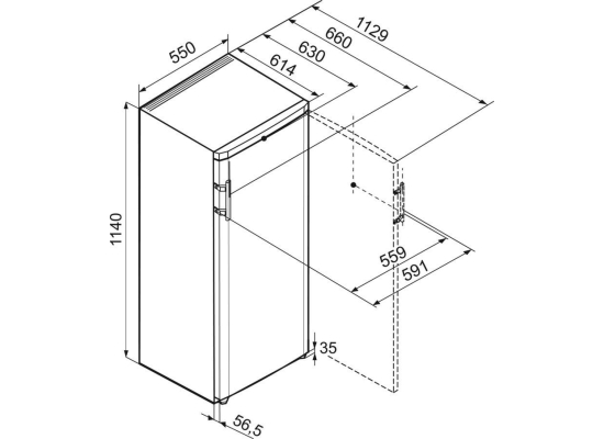 _10 lat GWARANCJI_ | Chłodziarka wolnostojąca LIEBHERR Ke230 Comfort | 114cm