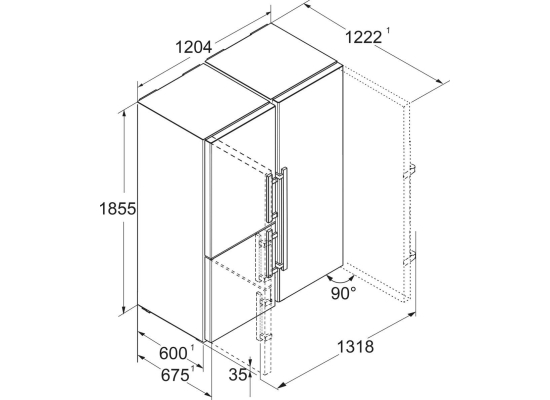 _kod RABAT 6%_|_10 lat GWARANCJI_ | Lodówka Side-by-Side LIEBHERR XRCsd 5255 Prime | BioFresh, EasyFresh | NoFrost | 185cm
